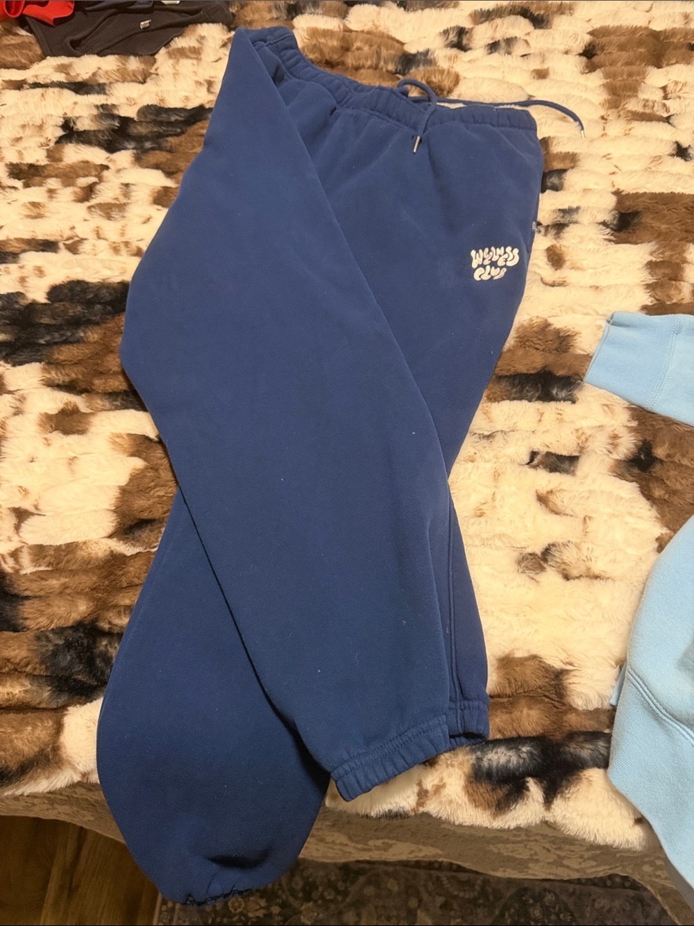 Cotton On Body Navy Track Pants with 'Waves Club' Logo